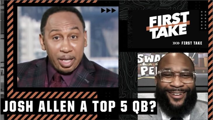 Josh Allen a TOP 5 NFL QB?! First Take debates 👀 🏈