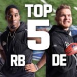 Top 5 QBs, RBs, DEs & WRs of the 2022 Draft Class