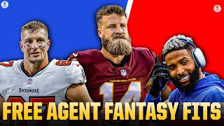 2022 NFL Update: Free Agent FANTASY Fits [Odell Beckham Jr., Rob Gronkowski, & MORE] | CBS Sports HQ