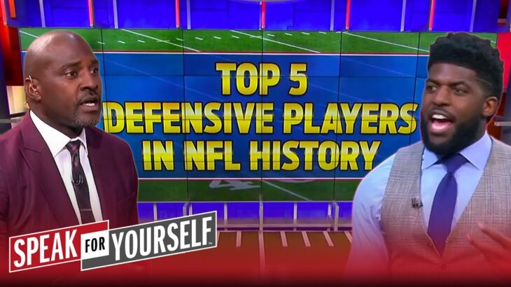 Aaron Donald, Deion Sanders highlight Top 5 defensive player GOAT list | NFL | SPEAK FOR YOURSELF
