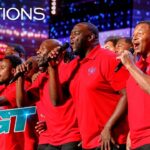 NFL Players Team up to Audition | Players Choir Sings “Lean on Me” | AGT 2022