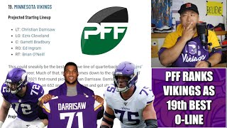 PFF: Vikings Have 19th Best Offensive Line in the NFL