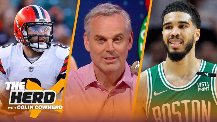 Why Celtics are under more pressure in NBA Finals, Baker Mayfield-Saints ‘makes sense’ | THE HERD