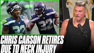 Chris Carson Retiring From NFL Due To Serious Neck Injury | Pat McAfee Reacts