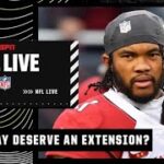 Did Kyler Murray deserve a 5-year/$230.5M extension from the Cardinals? | NFL Live