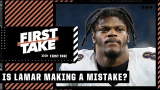 Harry Douglas explains why Lamar Jackson betting on himself could go wrong 👀 | First Take