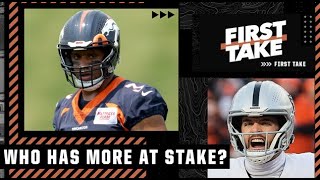 Russell Wilson or Derek Carr: Which AFC West QB has more at stake? | First Take