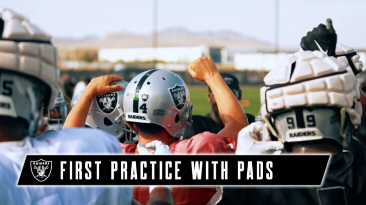 Sounds From the First Day of Pads | 2022 Raiders Training Camp | NFL