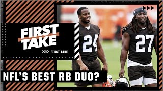 NFL TOP RB Duos: Kareem Hunt and Nick Chubb No. 1 on the list? | First Take