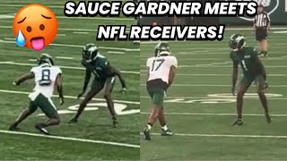 Sauce Gardner ‘LOCKING DOWN’ Garrett Wilson & Elijah Moore 🥵 (WR vs CB) NFL is ‘EASY WORK’