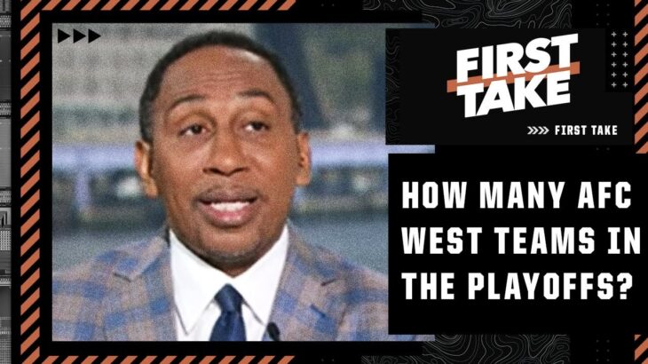 Stephen A. predicts 3 AFC West teams make the NFL playoffs ✔️ | First Take
