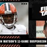 Stephen A. reacts to Deshaun Watson’s 11-game suspension after agreement by NFL & NFLPA | First Take