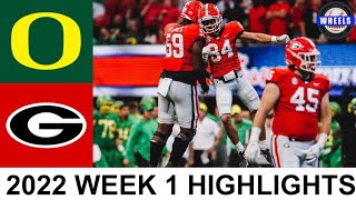 #3 Georgia vs #11 Oregon Highlights | College Football Week 1 | 2022 College Football Highlights