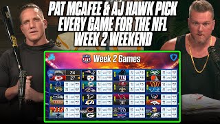 Pat McAfee & AJ Hawk Pick EVERY GAME For The NFL Week 2 Weekend