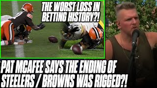Pat McAfee Says The NFL Rigged The End Of The Steelers vs Browns Game!