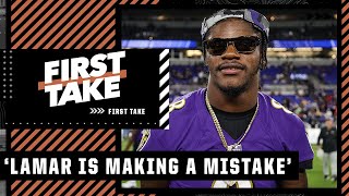 ‘STAY AT HOME!’ – Stephen A. on Lamar Jackson’s lack of NFL contract | First Take