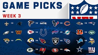 Week 3 NFL Game Picks!