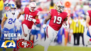 Los Angeles Rams vs. San Francisco 49ers | 2022 Week 4 Highlights