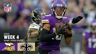 Minnesota Vikings vs. New Orleans Saints | Week 4 2022 Game Highlights