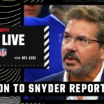 NFL Live reacts to report about Dan Snyder having “dirt” on other owners | NFL Live
