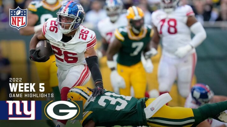 New York Giants vs. Green Bay Packers | 2022 Week 5 Game Highlights