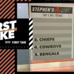 Stephen’s A-List: Top 5 NFL teams after Week 7 🏈 | First Take