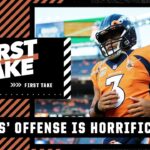 The Broncos have one of the most HORRIFIC offenses in the NFL 🗣 – Stephen A. | First Take