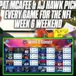 The Pat McAfee Show Pick & Predicts EVERY GAME For The NFL Week 6 Weekend