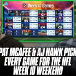 The Pat McAfee Show Pick & Predict EVERY GAME For The NFL Week 10 Weekend