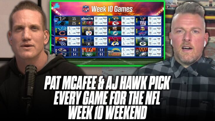 The Pat McAfee Show Pick & Predict EVERY GAME For The NFL Week 10 Weekend