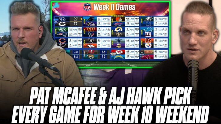 The Pat McAfee Show Pick & Predicts EVERY GAME For The NFL Week 11 Weekend