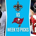 Monday Night Football (NFL Picks Week 13) SAINTS vs BUCCANEERS | MNF Free Picks & Odds