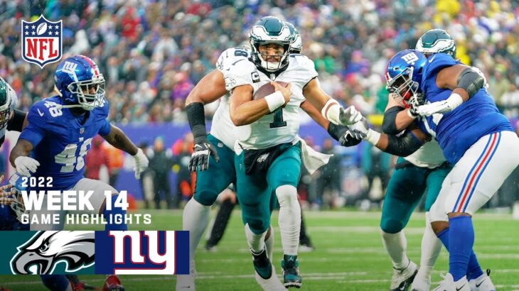 Philadelphia Eagles vs. New York Giants | 2022 Week 14 Game Highlights