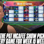 The Pat McAfee Show Picks & Predicts Every Game For NFL’s Week 15 Weekend