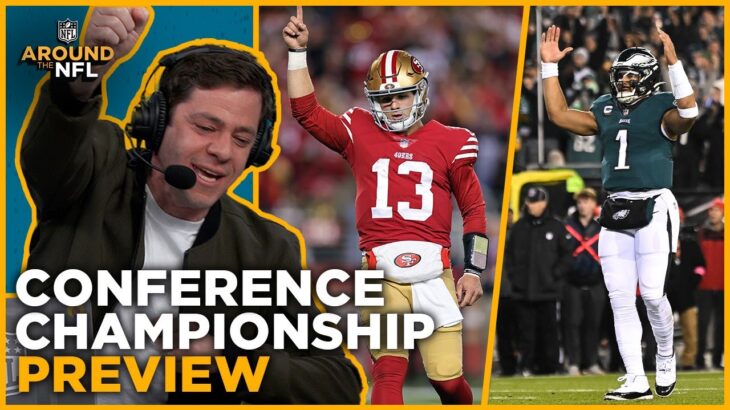 2022 Conference Championship Preview + Panthers hire Frank Reich | Around the NFL Podcast