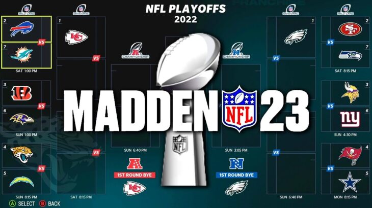 2023 NFL Playoffs, but its decided by Madden
