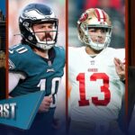 Eagles No. 1 seed in jeopardy, Purdy’s 49ers edge past Raiders in OT | NFL | FIRST THINGS FIRST