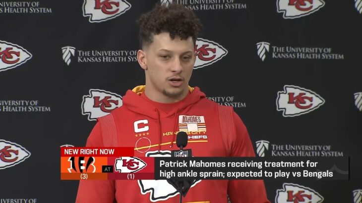 Mahomes addresses the Media regarding his High Ankle Injury | NFL Now