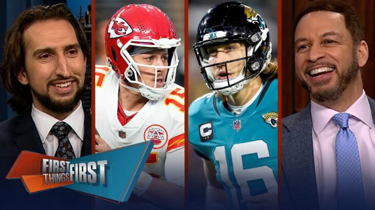 Patrick Mahomes, Chiefs host Trevor Lawrence, Jaguars in Divisional Round | NFL | FIRST THINGS FIRST