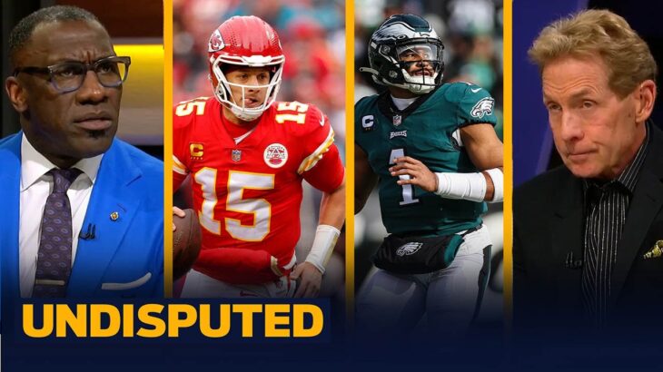 Eagles led by Jalen Hurts favored over Patrick Mahomes, Chiefs in Super Bowl LVII | NFL | UNDISPUTED