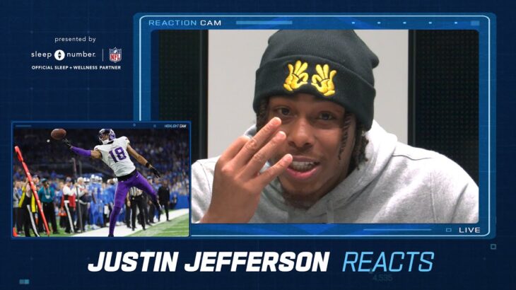 Justin Jefferson Reacts to his Epic Plays from 2022
