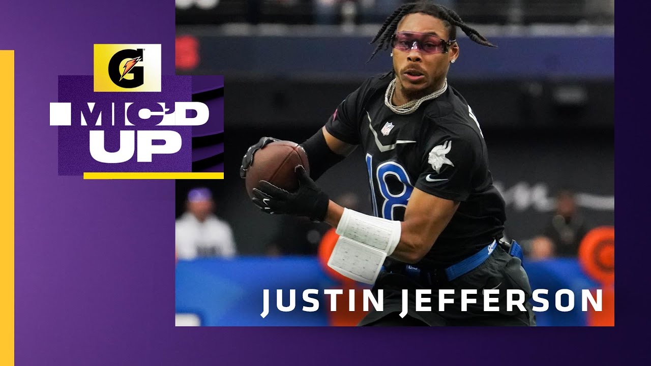 Justin Jefferson Micd Up During The 2023 Pro Bowl Games American