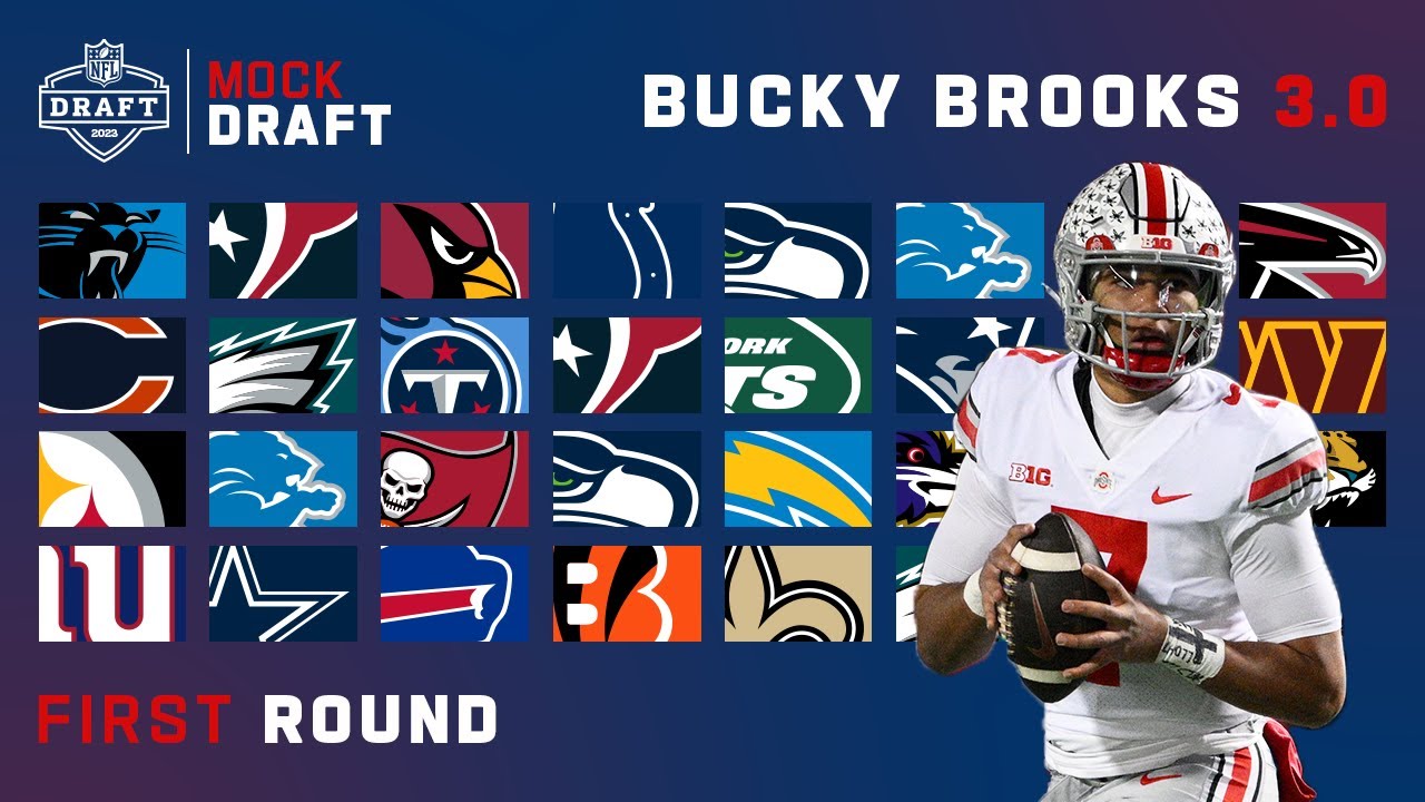 2023 FULL First Round Mock Draft Bucky Brooks 3.0 American football