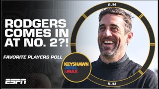 Aaron Rodgers is the No. 2 FAVORITE player in the NFL?! 🤯 | KJM