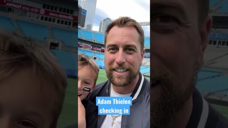 Adam Thielen is officially here #panthers #nfl