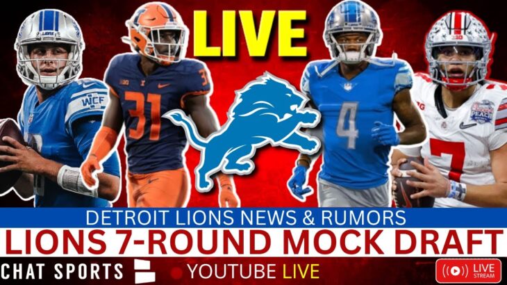 Detroit Lions News & Rumors: Live Lions 7-Round Mock Draft, NFL Free Agency Targets + Brad Holmes
