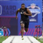 Offensive Lineman Run the 40-Yard Dash at the 2023 NFL Combine