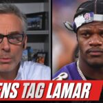 Reaction to Lamar Jackson getting franchise tag from Baltimore Ravens | Colin Cowherd NFL