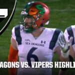 Seattle Sea Dragons vs. Vegas Vipers | XFL Full Game Highlights
