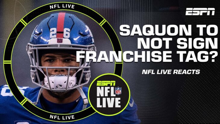 Saquon Barkley DOES NOT plan to sign the Giants’ franchise tag | NFL Live